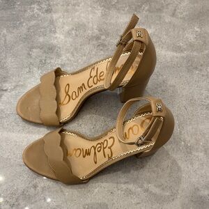 Sam Edelman Brown Ankle Strap Heels